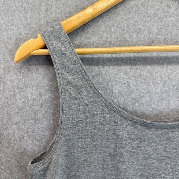 Talbots Womens Gray Scoop Neck Tank Top Casual Summer Layering Casual Size Large - Picture 7 of 12